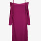 Kookai Ribbed Cut Out Shoulder Midi Dress Size 8 by SwapUp-Online Second Hand Store-Online Thrift Store