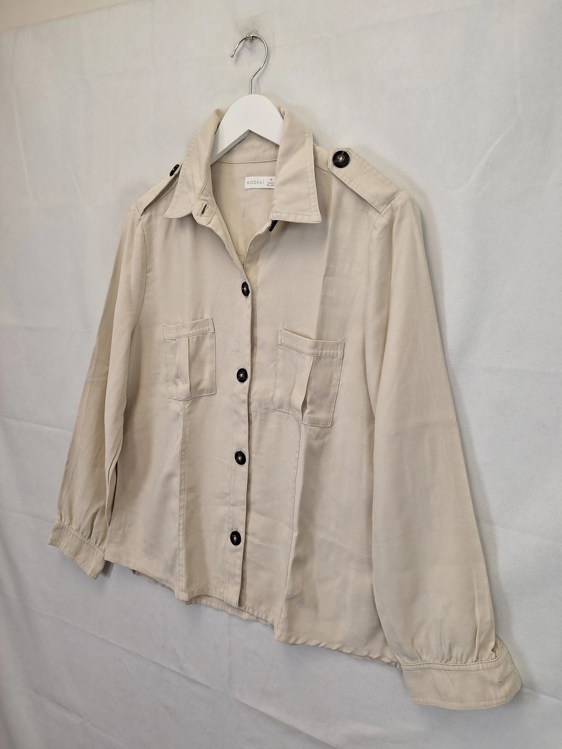 Kookai Safari Jacket Size 10 by SwapUp-Online Second Hand Store-Online Thrift Store
