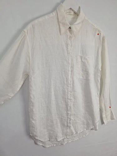 Kookai Staple Scooped Linen Shirt Size 8 by SwapUp-Online Second Hand Store-Online Thrift Store