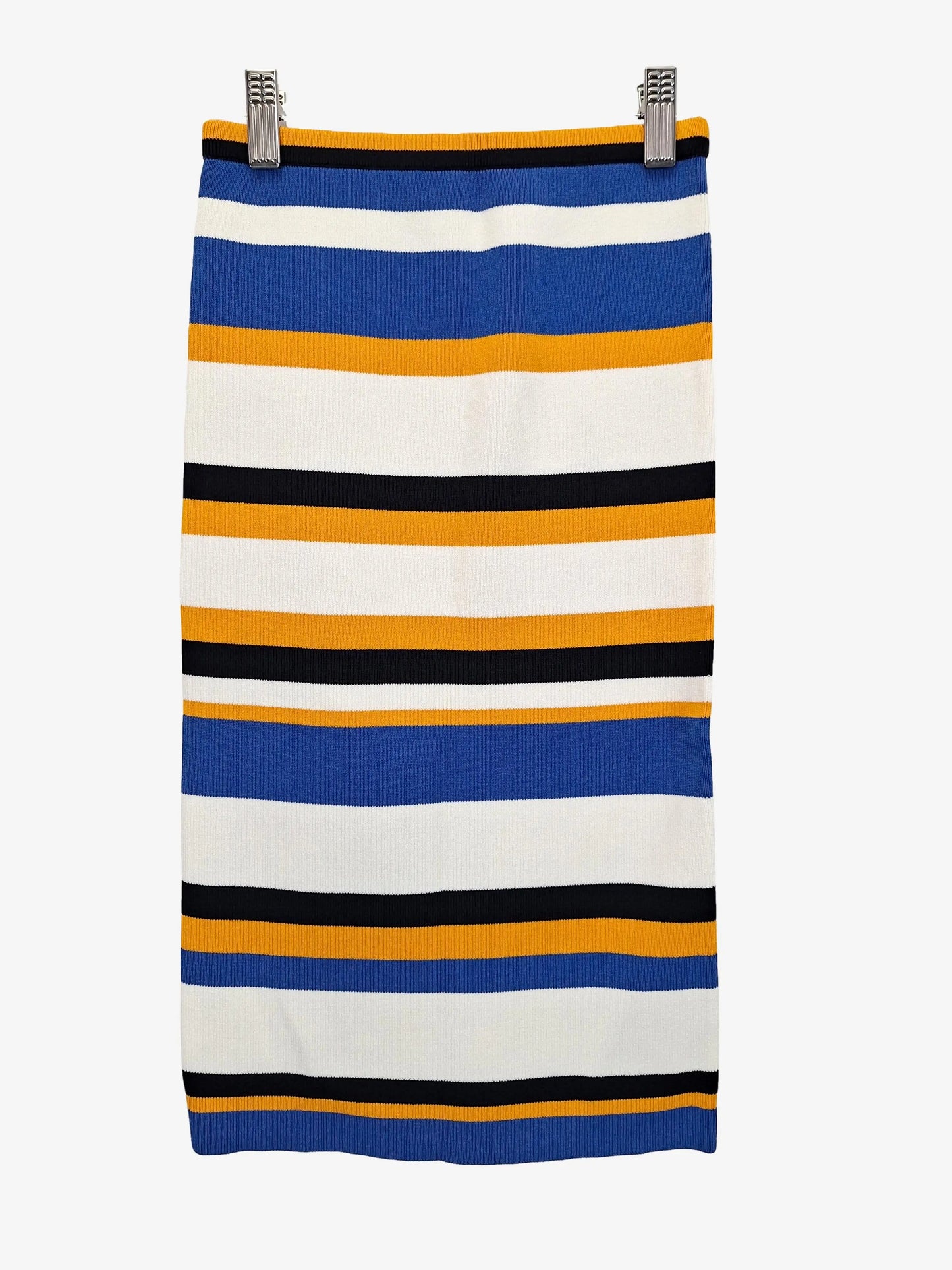Kookai Striped Knit Pencil Midi Skirt Size 8 by SwapUp-Online Second Hand Store-Online Thrift Store