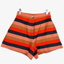 Kookai Striped Linen High-waisted Shorts Size 6 by SwapUp-Online Second Hand Store-Online Thrift Store