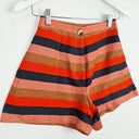 Kookai Striped Linen High-waisted Shorts Size 6 by SwapUp-Online Second Hand Store-Online Thrift Store