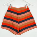 Kookai Striped Linen High-waisted Shorts Size 6 by SwapUp-Online Second Hand Store-Online Thrift Store