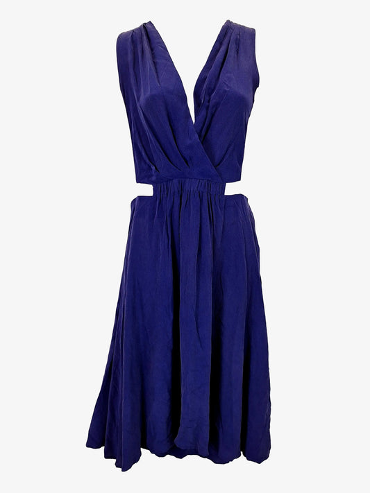 Kookai Stylish Silk Cocktail Midi Dress Size 10 by SwapUp-Online Second Hand Store-Online Thrift Store