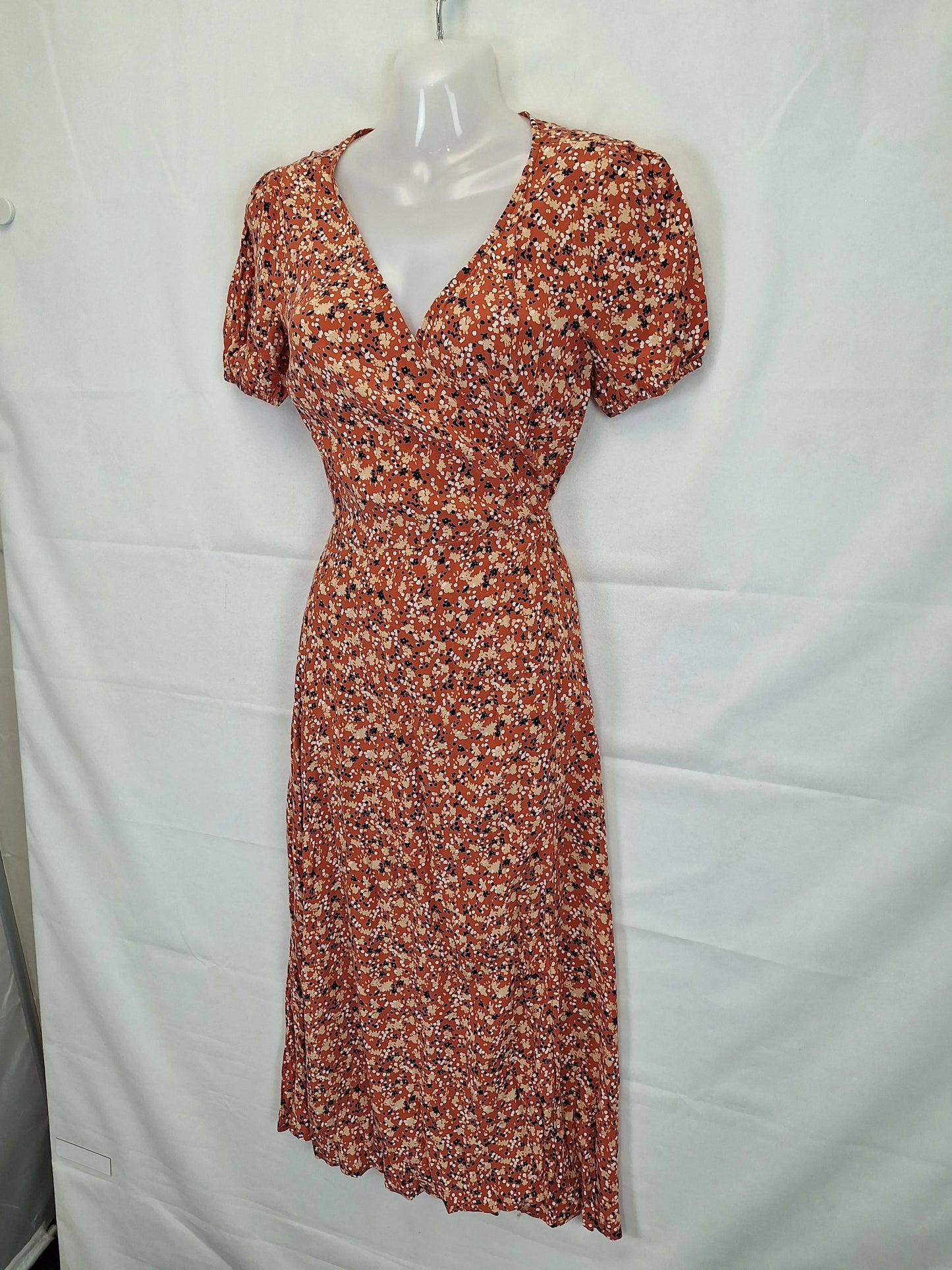 Kookai Tallis Wrap Midi Dress Size 6 by SwapUp-Online Second Hand Store-Online Thrift Store