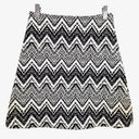 Kookai Textured Chevron Monochrome Skirt Size 8 by SwapUp-Online Second Hand Store-Online Thrift Store