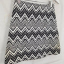 Kookai Textured Chevron Monochrome Skirt Size 8 by SwapUp-Online Second Hand Store-Online Thrift Store