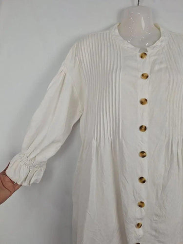 La Boheme Girls Pin Pleat Button Front Prairie Dress Size One Size by SwapUp-Online Second Hand Store-Online Thrift Store
