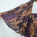 Laagam Abstract Purple Chest Cut Out Dress Size XL by SwapUp-Online Second Hand Store-Online Thrift Store