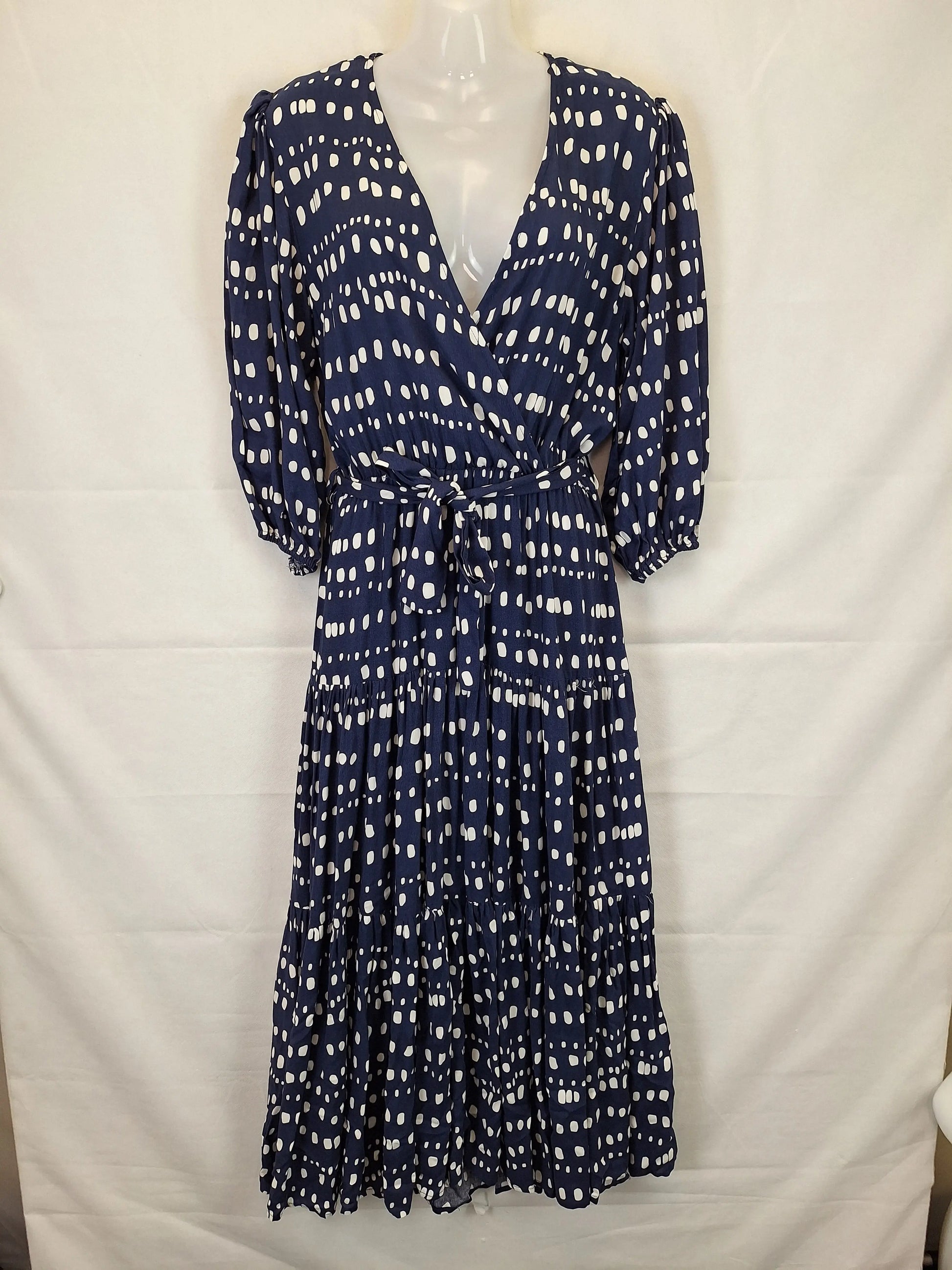 Label Of Love Puff Sleeve Spring Maxi Dress Size L by SwapUp-Online Second Hand Store-Online Thrift Store