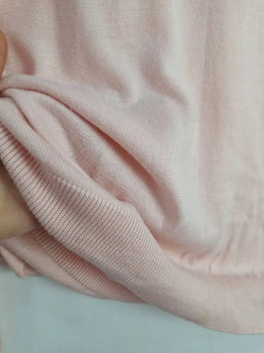 Lacoste Baby Pink Staple V-Neck Jumper Size L by SwapUp-Online Second Hand Store-Online Thrift Store