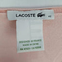 Lacoste Baby Pink Staple V-Neck Jumper Size L by SwapUp-Online Second Hand Store-Online Thrift Store