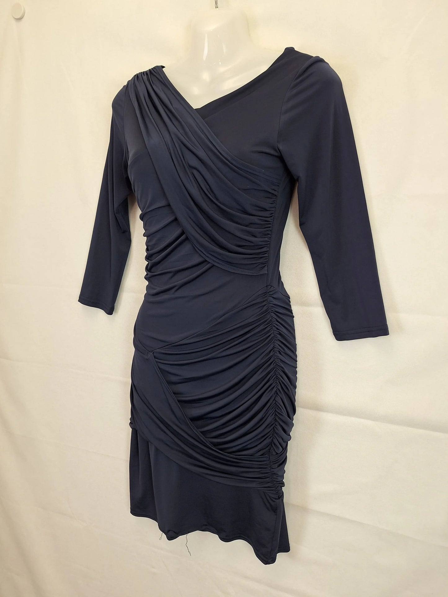 Langhem Stretch Party Evening Midi Dress Size 6 by SwapUp-Online Second Hand Store-Online Thrift Store