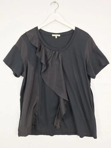 Laura Ashley Aysymetrical Frilled Dressy Top Size XL by SwapUp-Online Second Hand Store-Online Thrift Store