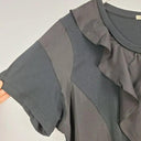 Laura Ashley Aysymetrical Frilled Dressy Top Size XL by SwapUp-Online Second Hand Store-Online Thrift Store