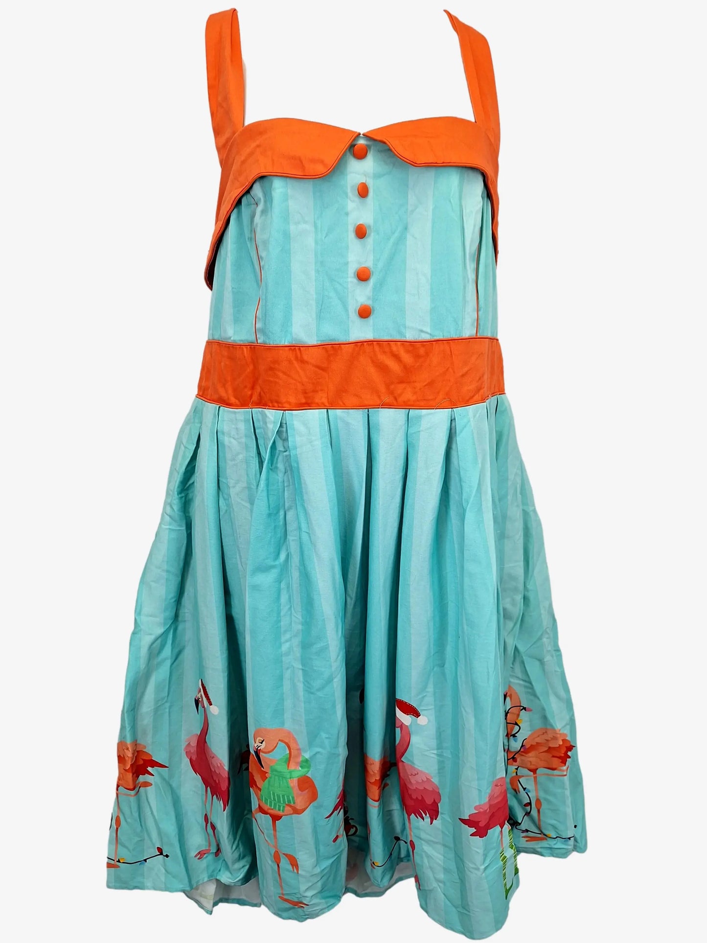 Laurina Jean Retro Halta Falala Mingo Midi Dress Size 24 Plus by SwapUp-Online Second Hand Store-Online Thrift Store