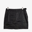 Second-Hand - Lee Black Waxed Mini Skirt Size 14 - SwapUp