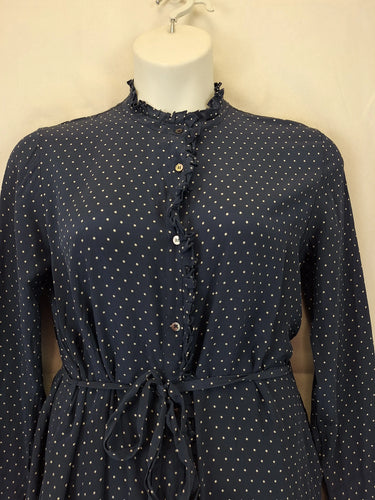 Lee Matthews Dainty Dotted Silk Midi Dress Size 14 by SwapUp-Online Second Hand Store-Online Thrift Store