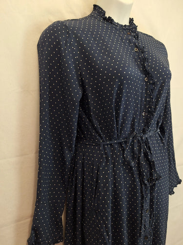 Lee Matthews Dainty Dotted Silk Midi Dress Size 14 by SwapUp-Online Second Hand Store-Online Thrift Store