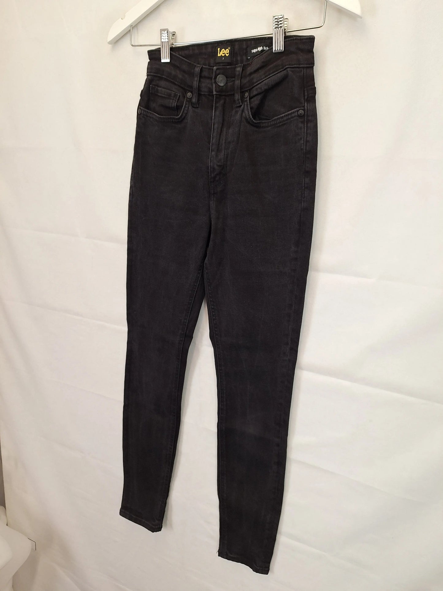 Lee Supa High Licks Denim Jeans Size 6 by SwapUp-Online Second Hand Store-Online Thrift Store