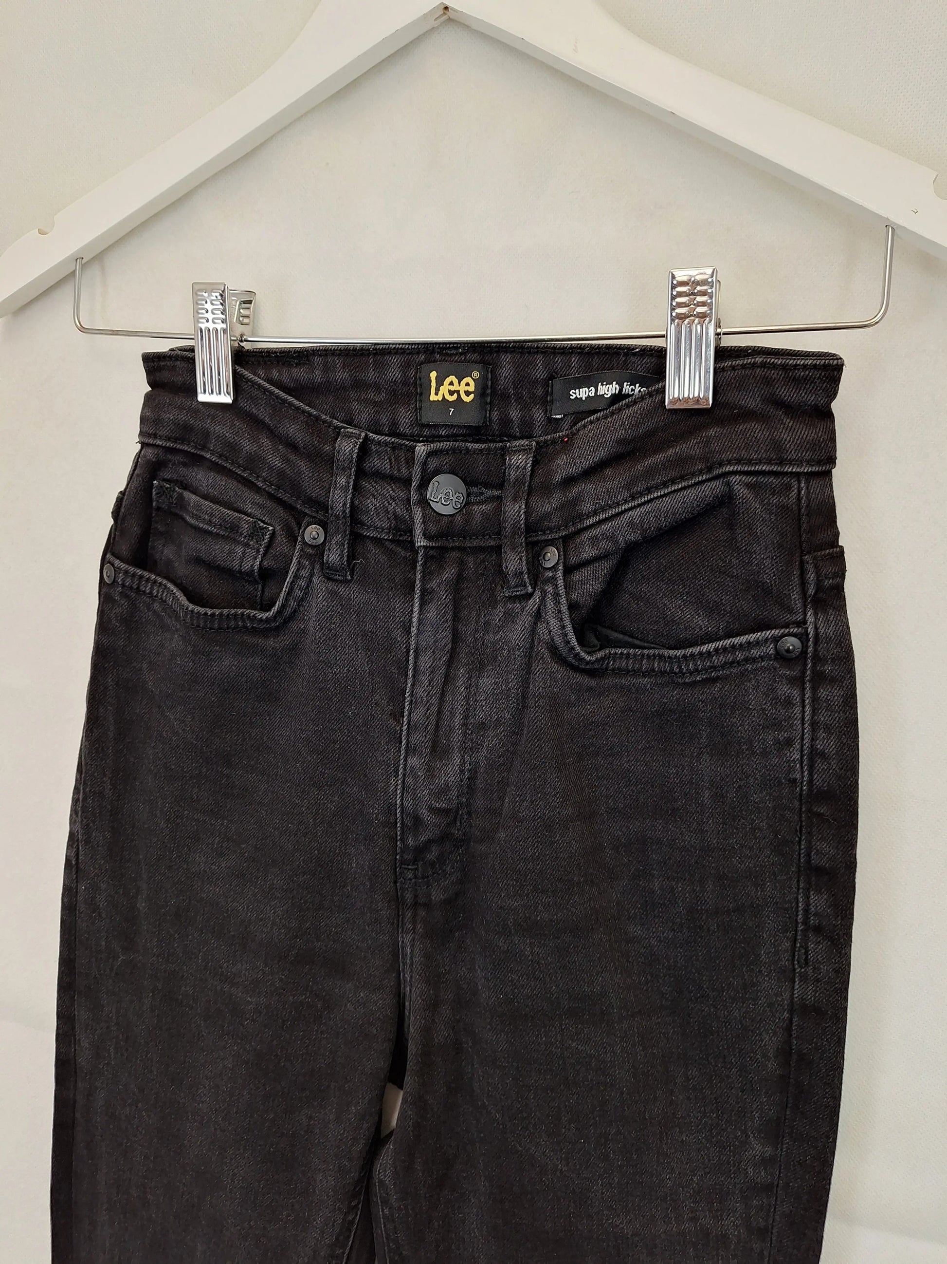 Lee Supa High Licks Denim Jeans Size 6 by SwapUp-Online Second Hand Store-Online Thrift Store