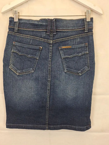 Lee Y2K Zip Slit Denim Midi Skirt Size 10 by SwapUp-Online Second Hand Store-Online Thrift Store