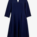 Leina Broughton Navy Blue V Neck Dress Size 12 by SwapUp-Online Second Hand Store-Online Thrift Store