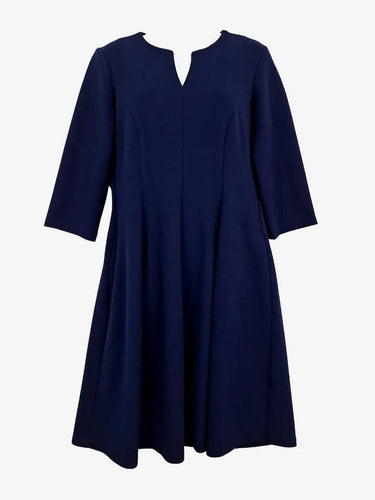 Leina Broughton Navy Blue V Neck Dress Size 12 by SwapUp-Online Second Hand Store-Online Thrift Store