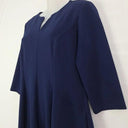 Leina Broughton Navy Blue V Neck Dress Size 12 by SwapUp-Online Second Hand Store-Online Thrift Store