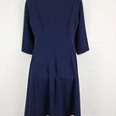 Leina Broughton Navy Blue V Neck Dress Size 12 by SwapUp-Online Second Hand Store-Online Thrift Store