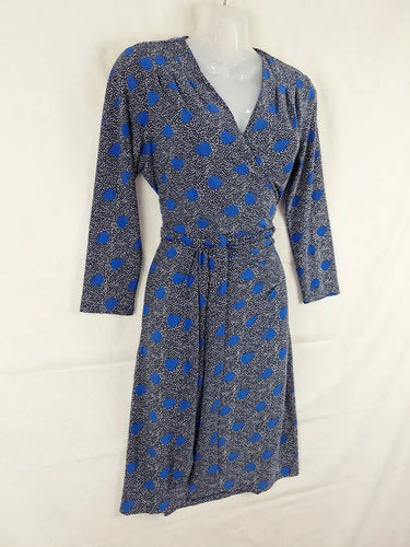 Leona Edmiston Essential Wrap Stretch Office Midi Dress Size 10 by SwapUp-Online Second Hand Store-Online Thrift Store