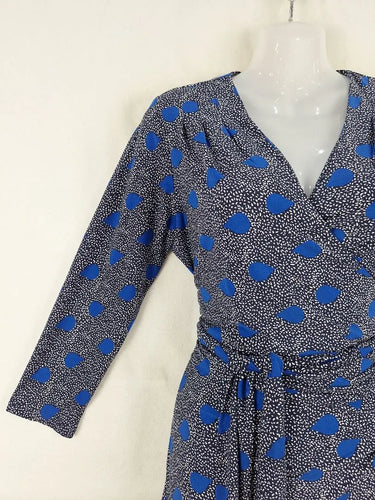 Leona Edmiston Essential Wrap Stretch Office Midi Dress Size 10 by SwapUp-Online Second Hand Store-Online Thrift Store