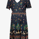 Leona Edmiston Flared Enchanted Forest Dress Size 14 by SwapUp-Online Second Hand Store-Online Thrift Store