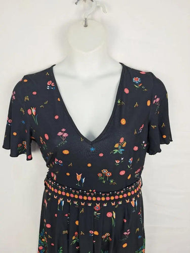 Leona Edmiston Flared Enchanted Forest Dress Size 14 by SwapUp-Online Second Hand Store-Online Thrift Store