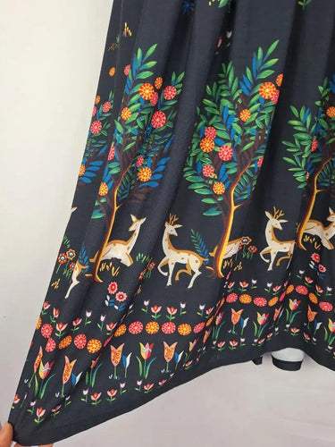 Leona Edmiston Flared Enchanted Forest Dress Size 14 by SwapUp-Online Second Hand Store-Online Thrift Store