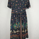 Leona Edmiston Flared Enchanted Forest Dress Size 14 by SwapUp-Online Second Hand Store-Online Thrift Store