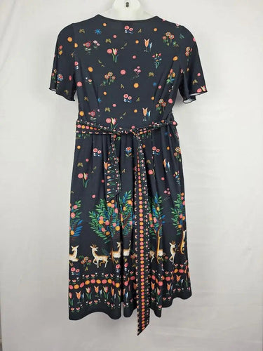 Leona Edmiston Flared Enchanted Forest Dress Size 14 by SwapUp-Online Second Hand Store-Online Thrift Store