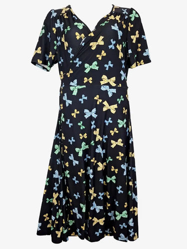 Leona Edmiston Funky Bow Tie Wrap Dress Size 20 by SwapUp-Online Second Hand Store-Online Thrift Store