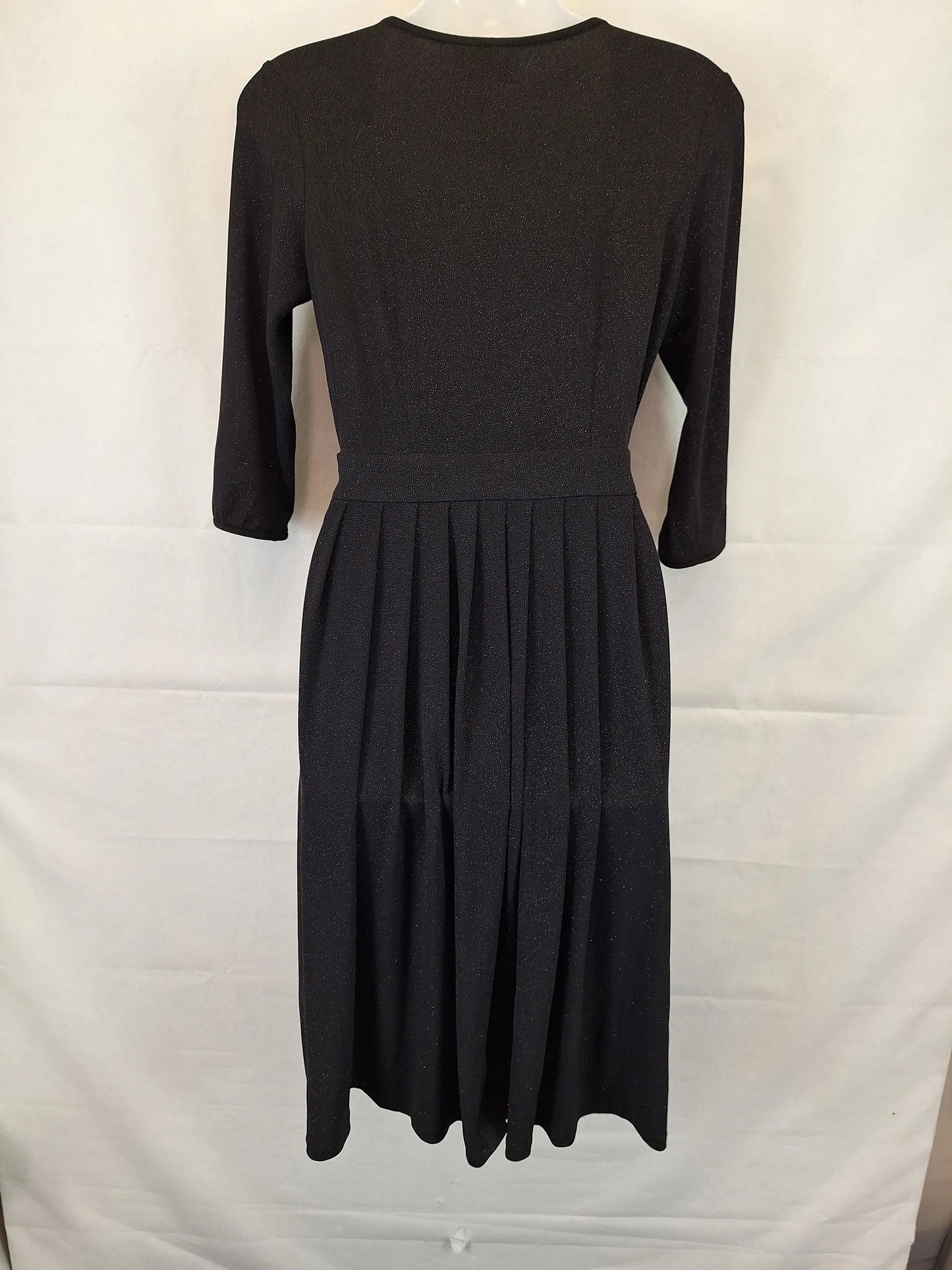 Leona Edmiston Glitter Stretch Wrap Midi Dress Size XS by SwapUp-Online Second Hand Store-Online Thrift Store