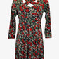 Leona Edmiston Graceful A Line Midi Dress Size 12 by SwapUp-Online Second Hand Store-Online Thrift Store