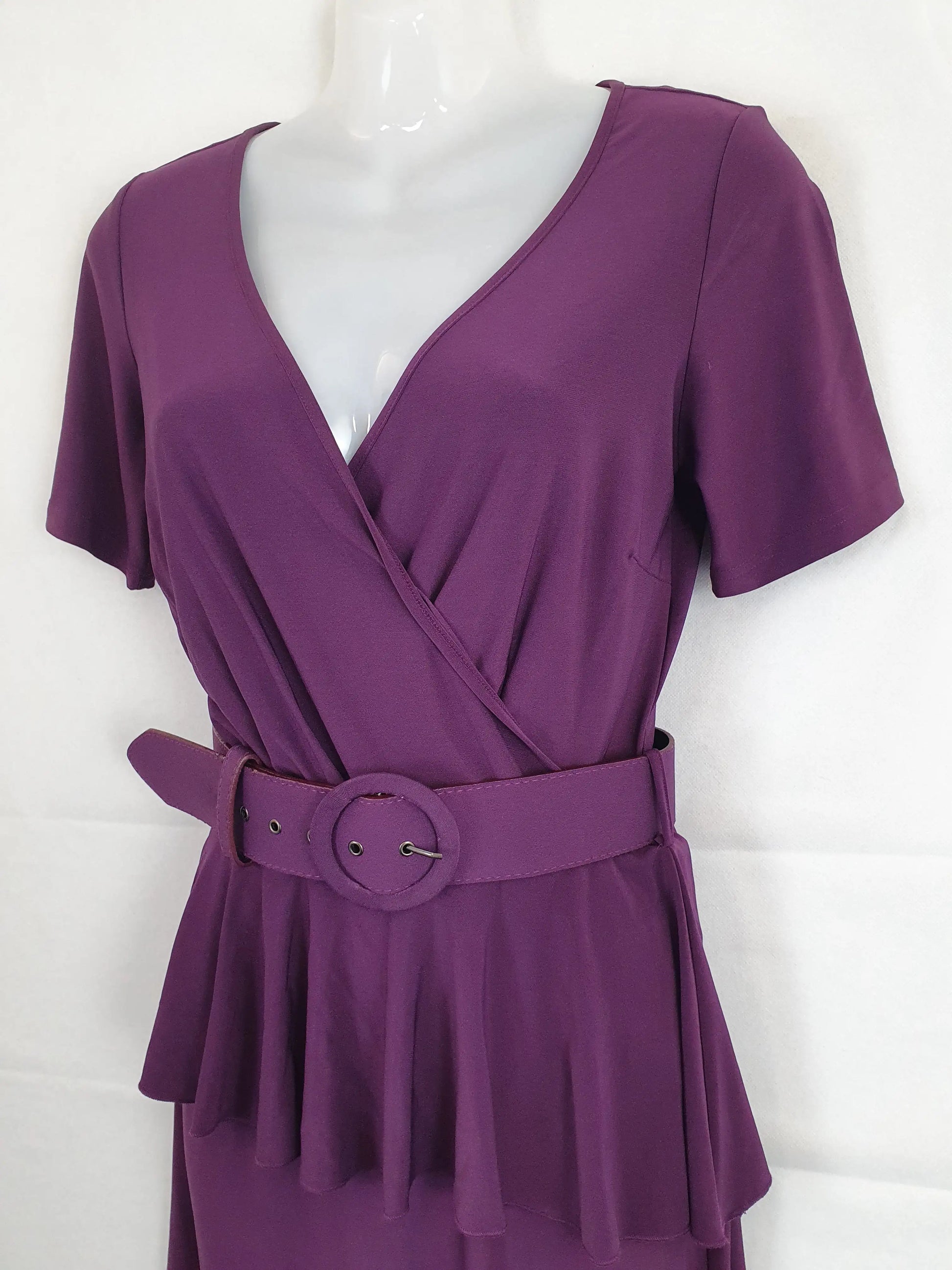 Leona Edmiston Lizzy Belted Midi Dress Size S by SwapUp-Online Second Hand Store-Online Thrift Store