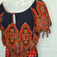 Leona Edmiston Navy Boho Midi Dress Size 10 by SwapUp-Online Second Hand Store-Online Thrift Store