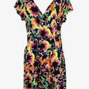 Leona Edmiston Stretch Wrap Style Neon Mini Dress Size 10 by SwapUp-Online Second Hand Store-Online Thrift Store