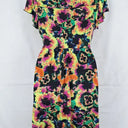 Leona Edmiston Stretch Wrap Style Neon Mini Dress Size 10 by SwapUp-Online Second Hand Store-Online Thrift Store