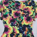 Leona Edmiston Stretch Wrap Style Neon Mini Dress Size 10 by SwapUp-Online Second Hand Store-Online Thrift Store