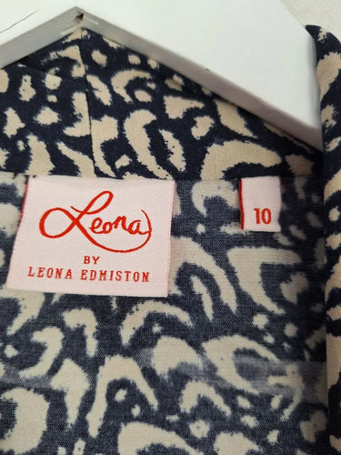Leona Edmiston Stretchy Gathered Midi Dress Size 10 by SwapUp-Online Second Hand Store-Online Thrift Store