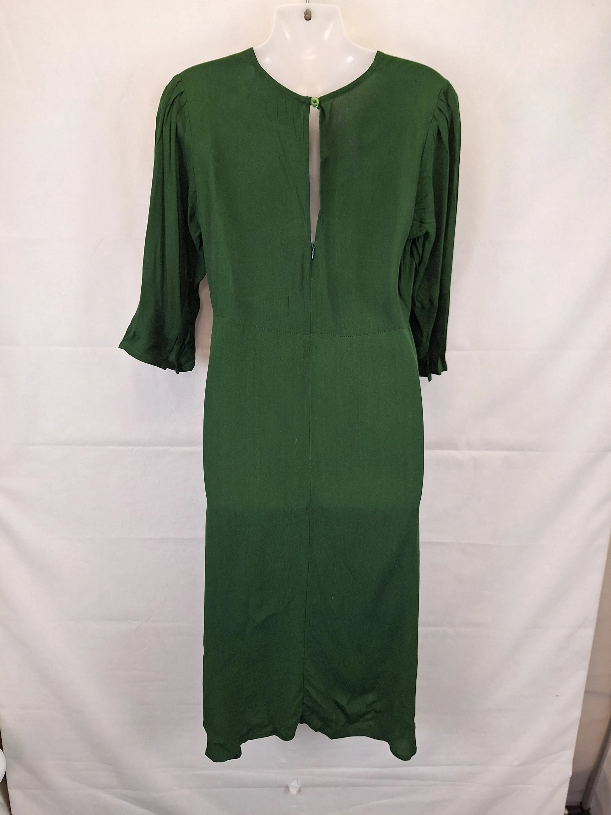 Leonard St Elegant Keyohole Midi Dress Size 10 by SwapUp-Online Second Hand Store-Online Thrift Store