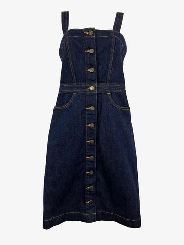 Levi's Button Down Denim Pinafore Dress Size XS by SwapUp-Online Second Hand Store-Online Thrift Store