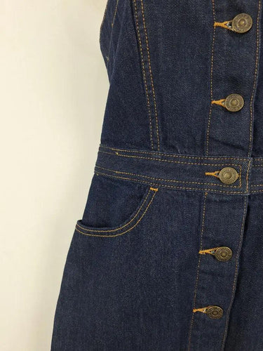 Levi's Button Down Denim Pinafore Dress Size XS by SwapUp-Online Second Hand Store-Online Thrift Store