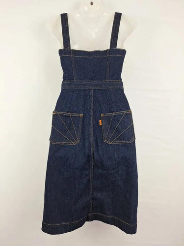 Levi's Button Down Denim Pinafore Dress Size XS by SwapUp-Online Second Hand Store-Online Thrift Store